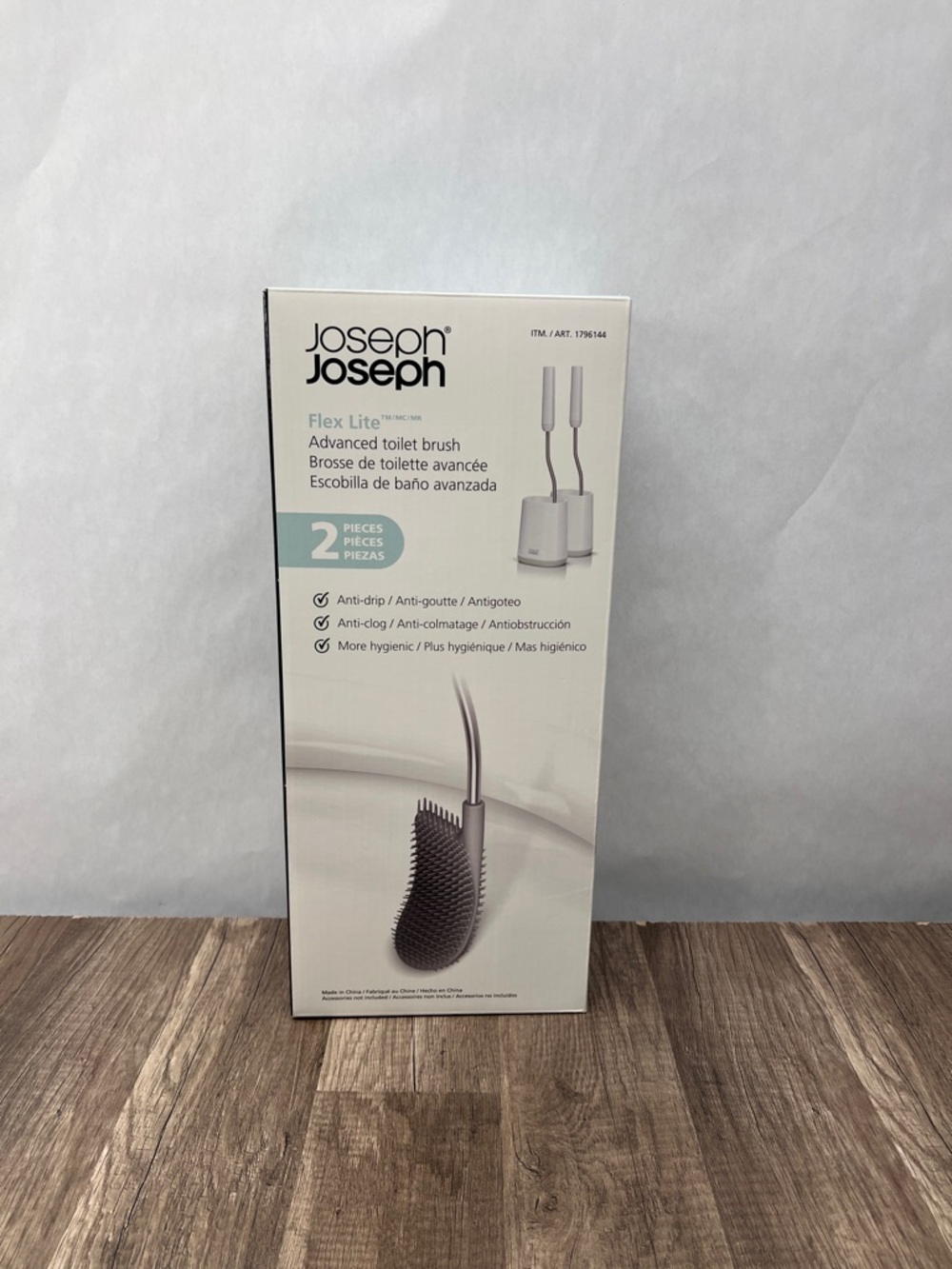 Joseph Joseph Flex Lite Advanced Toilet Brush Set - White